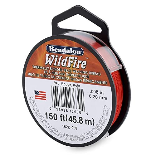 Beadalon Wildfire, 0.006 in, 0.15 mm, Break Strength 10 lb / 4.5 kg, Black, 125 yd / 114 m