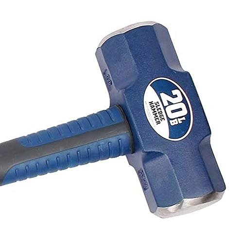 Seymour 41835 20 lb Sledge Hammer - Spiral Anti-Slip Grip & Overstrike Protection - Fiberglass 36" Handle