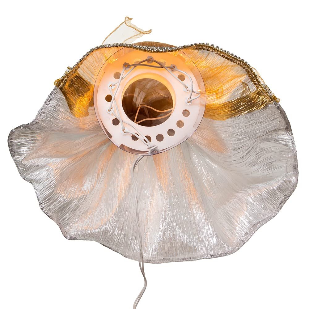 Kurt Adler 16-Inch Ombre Silver/Gold Angel Tree Topper