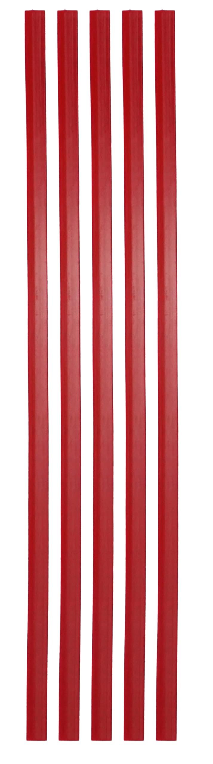 High Density Polyethylene (HDPE) Plastic Welding Rod, 3/8" x 1/16", 5 ft., Red