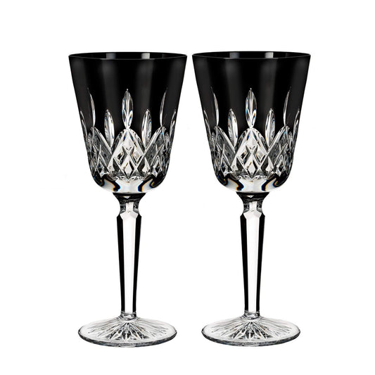 Waterford Lismore Black Goblet, set of 2