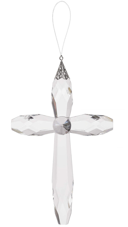 Hanging Clear Cross (7 )