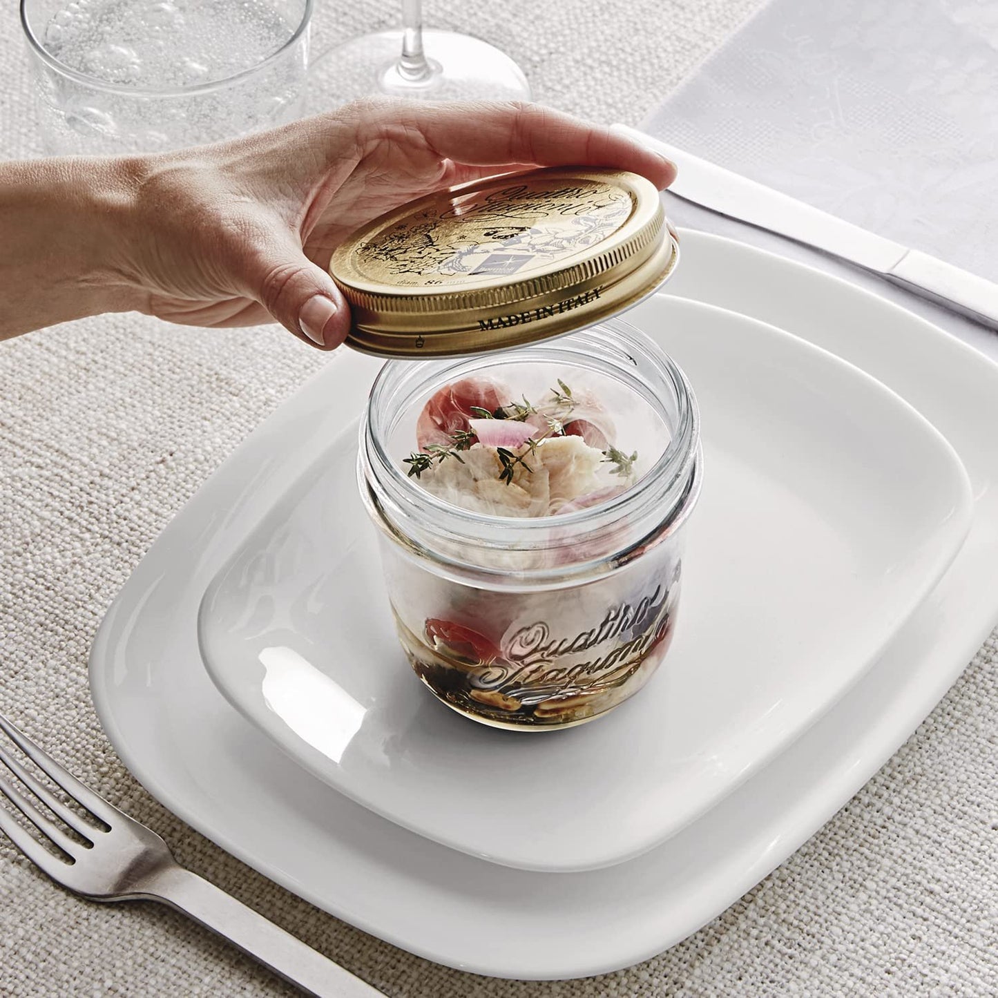 Bormioli Rocco Quattro Stagioni Replacement Lids - #86 (3.38") - Set of 2