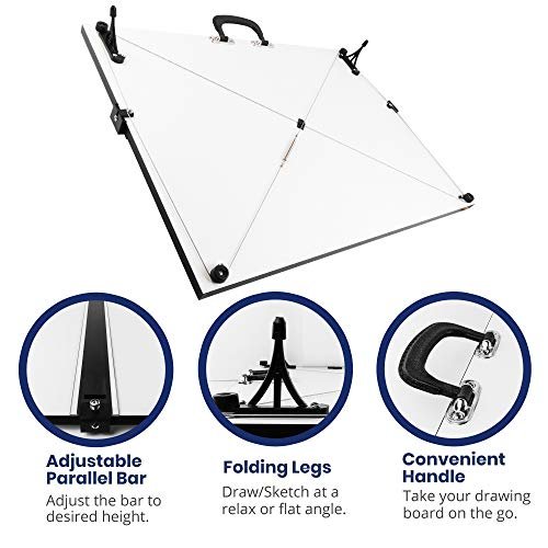 Pacific Arc Drafting Board, Portable Drafting Table with Parallel Bar, Parent
