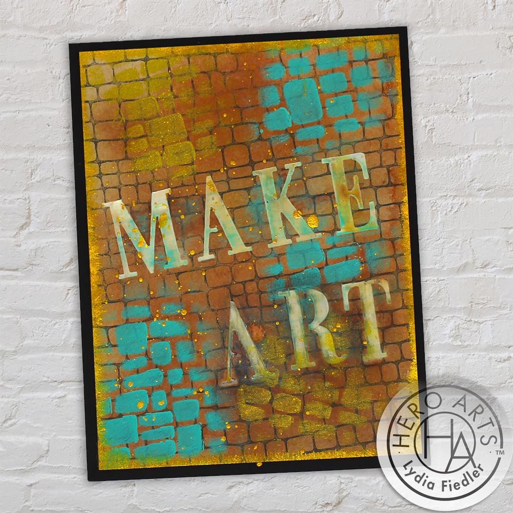 Hero Arts SA195 Stencil 6x6, Cobblestone