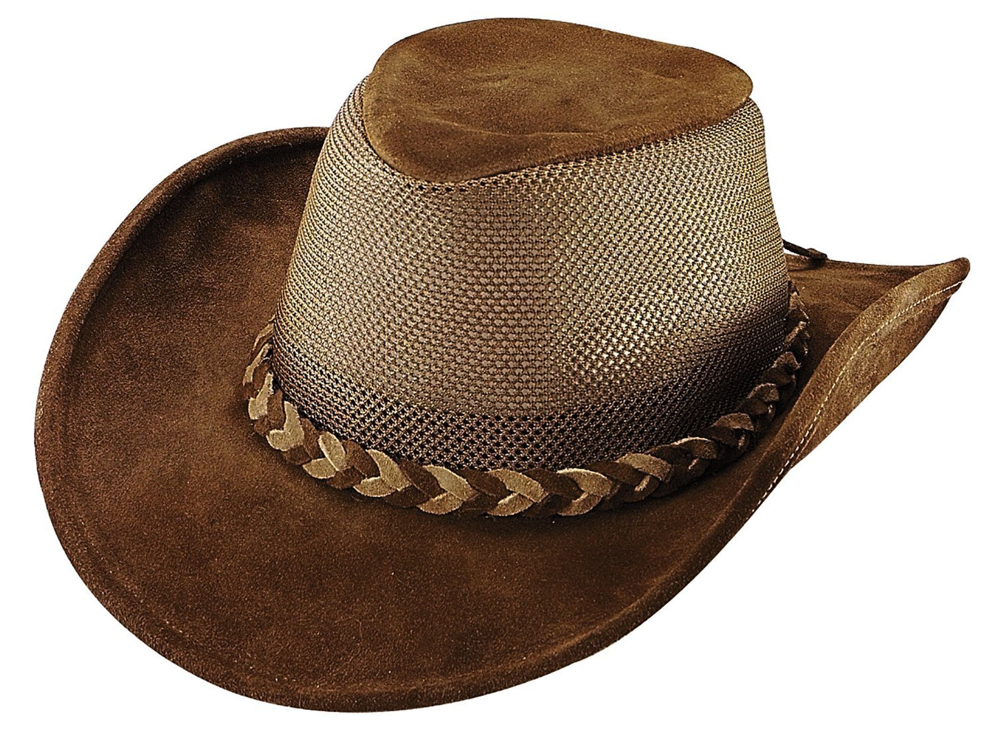 Henschel Cowhide Suede Explorer with Mesh Crown