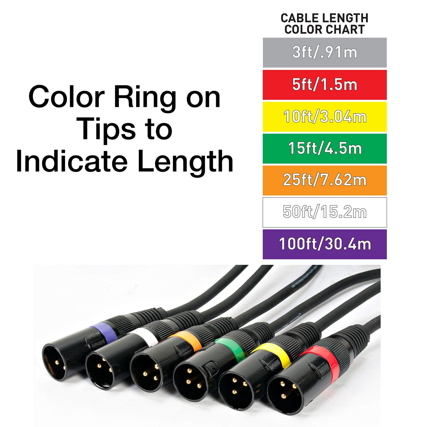 adj Products AC3PDMX100 is a 100 ft True DMX Cable for Lighting Equipment