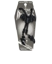 kreepsville 666 Gothic Black Bat Bolo Western Tie