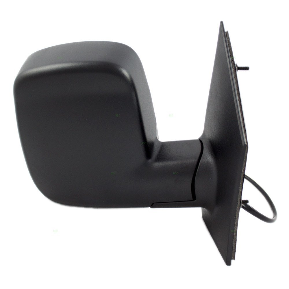 Brock Aftermarket Replacement Passenger Right Power Mirror Textured Black With Heat-Dual Glass Without Signal Compatible With 2008-2022 Chevy Express