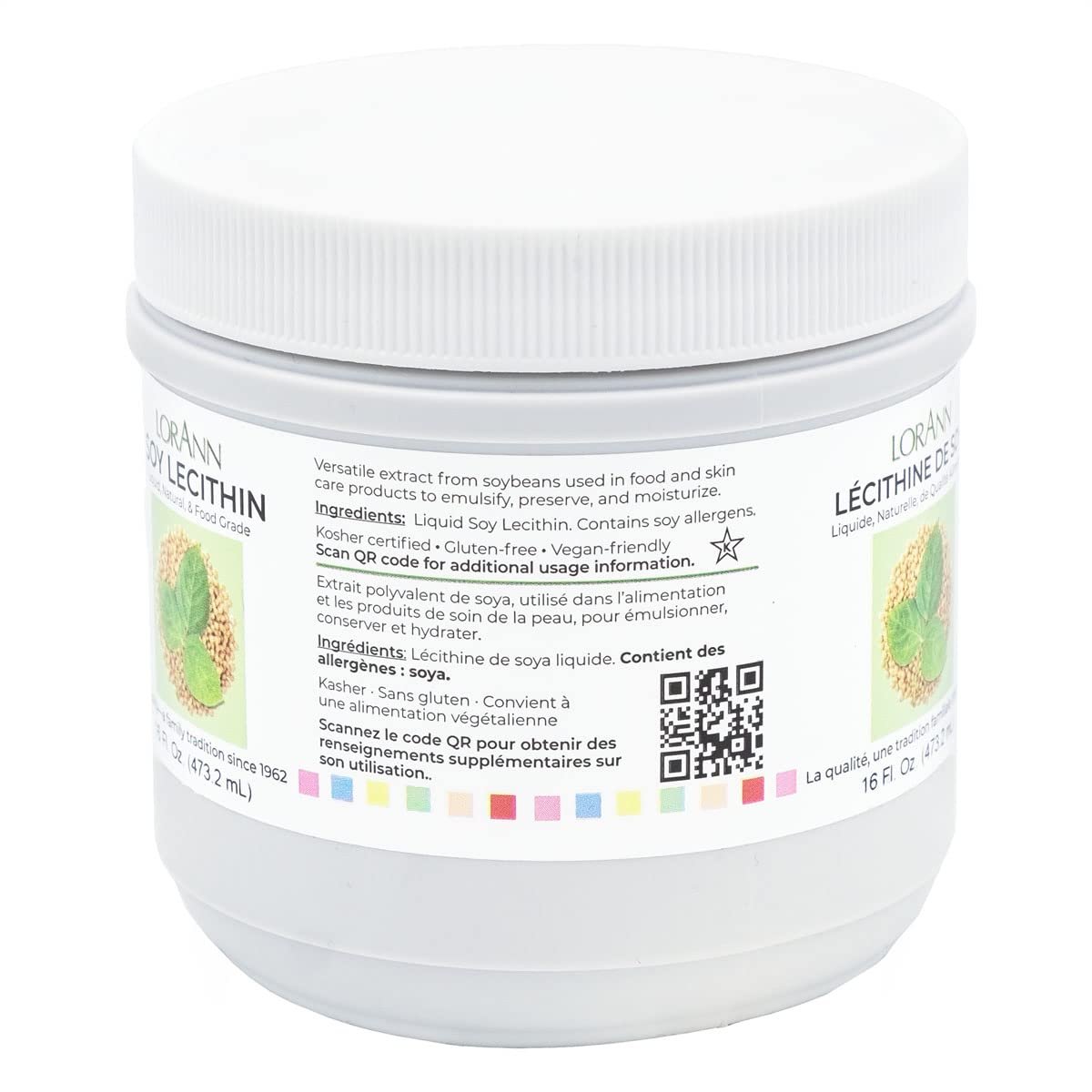 LorAnn Natural Soy Lecithin, 16 oz