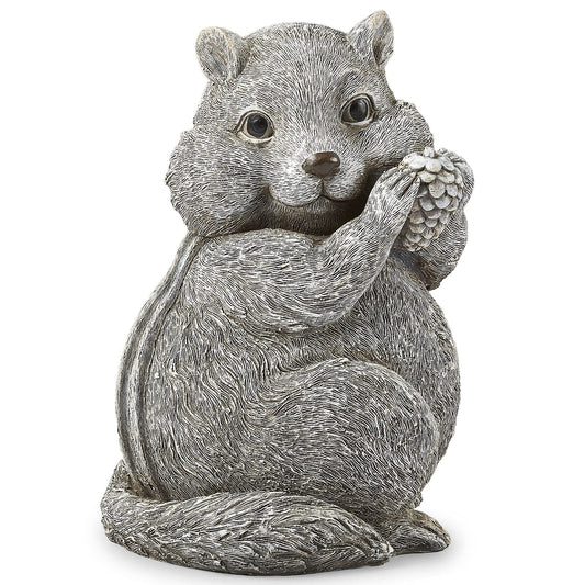 Roman Garden - Chipmunk Statue, 8.75" H, Pudgy Pals Collection, Resin and Dolomite, Decorative, Garden Gift, Home Outdoor Decor, Durable, Long Lasting