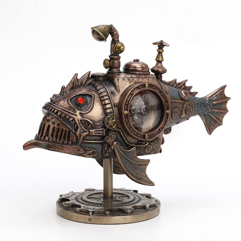 Veronese Design Hand Painted Steampunk Submarine Sci-fi Fantasy Statue