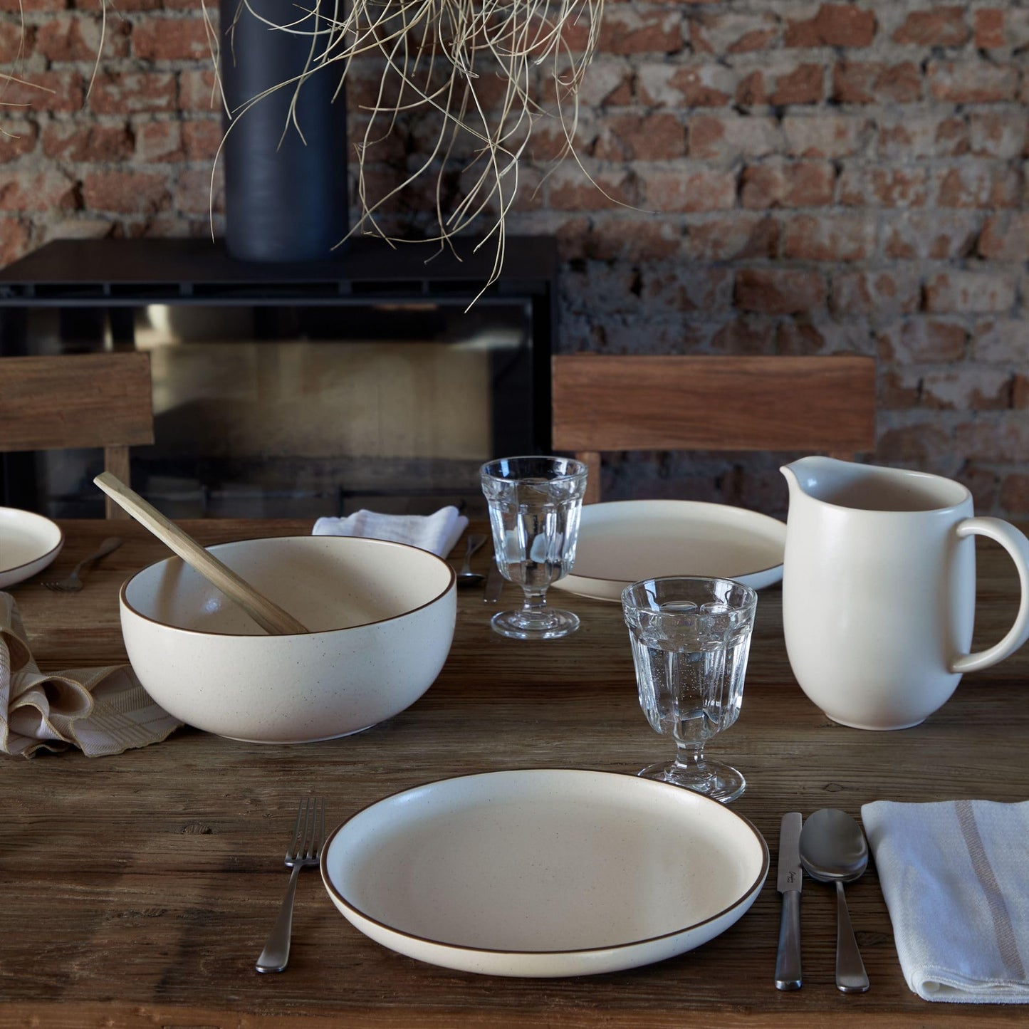 Casafina Ceramic Stoneware - Monterosa Collection | Microwave & Dishwasher Safe Dinnerware | Food Safe Glazing | Restaurant Quality Tableware