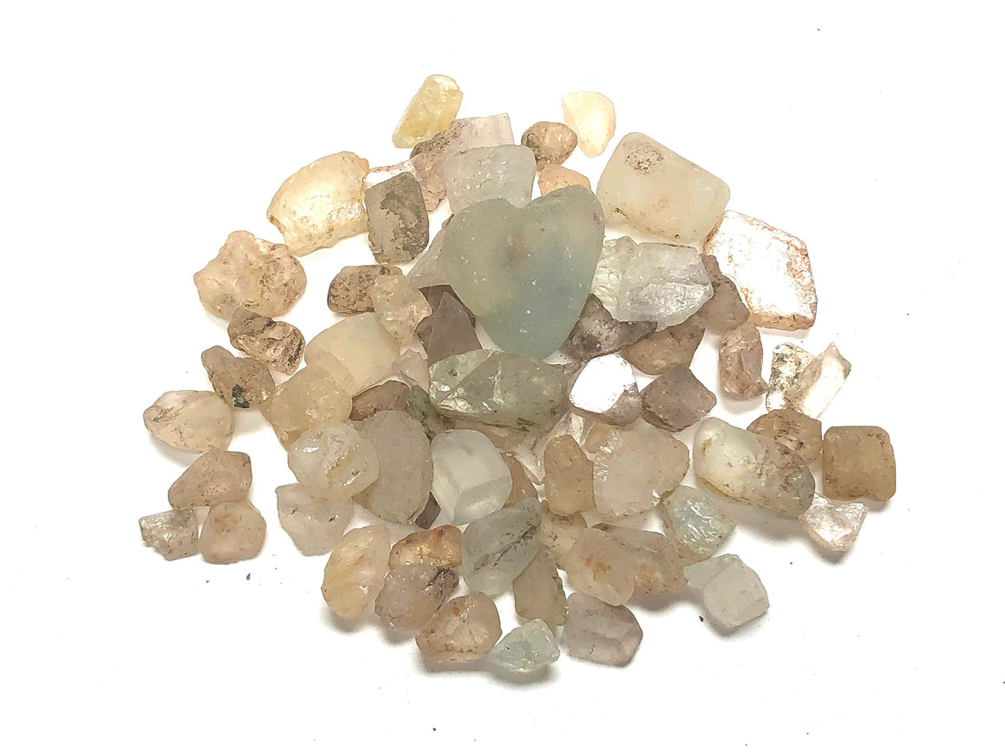 Zentron Crystal Collection Natural Rough Topaz with Velvet Bag Bulk Rocks