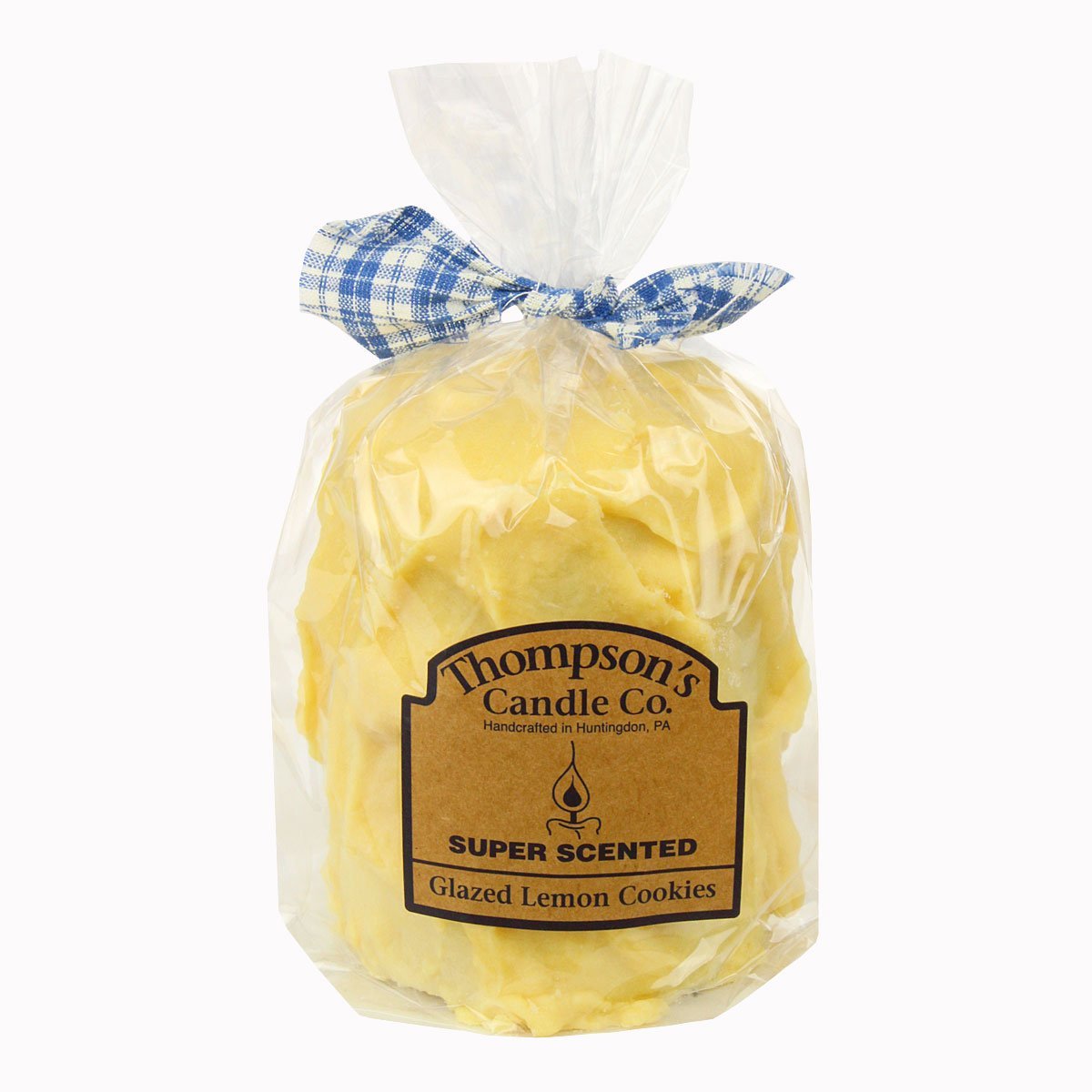 Thompson's Candle Co Glazed Lemon Cookies Pillar Candles