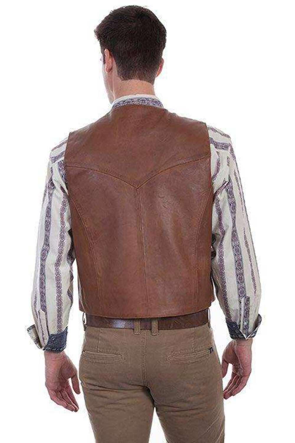 Scully Leather Vest Tan 3XT