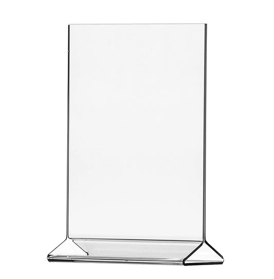 Marketing Holders Sign Holder 11" x 17" Top Load Clear Acrylic Double Sided Counter Poster Display for Policies and Notices in Lobbies Stores Hotels Doctors Offices