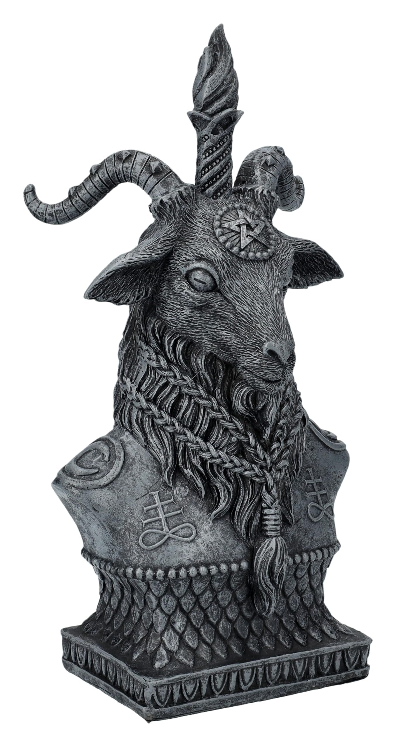 Pacific Giftware 8" Sabbatic Goat Baphomet Bust Statue, Keeper of The Mystical Realm Decorative Sculpture Figurine