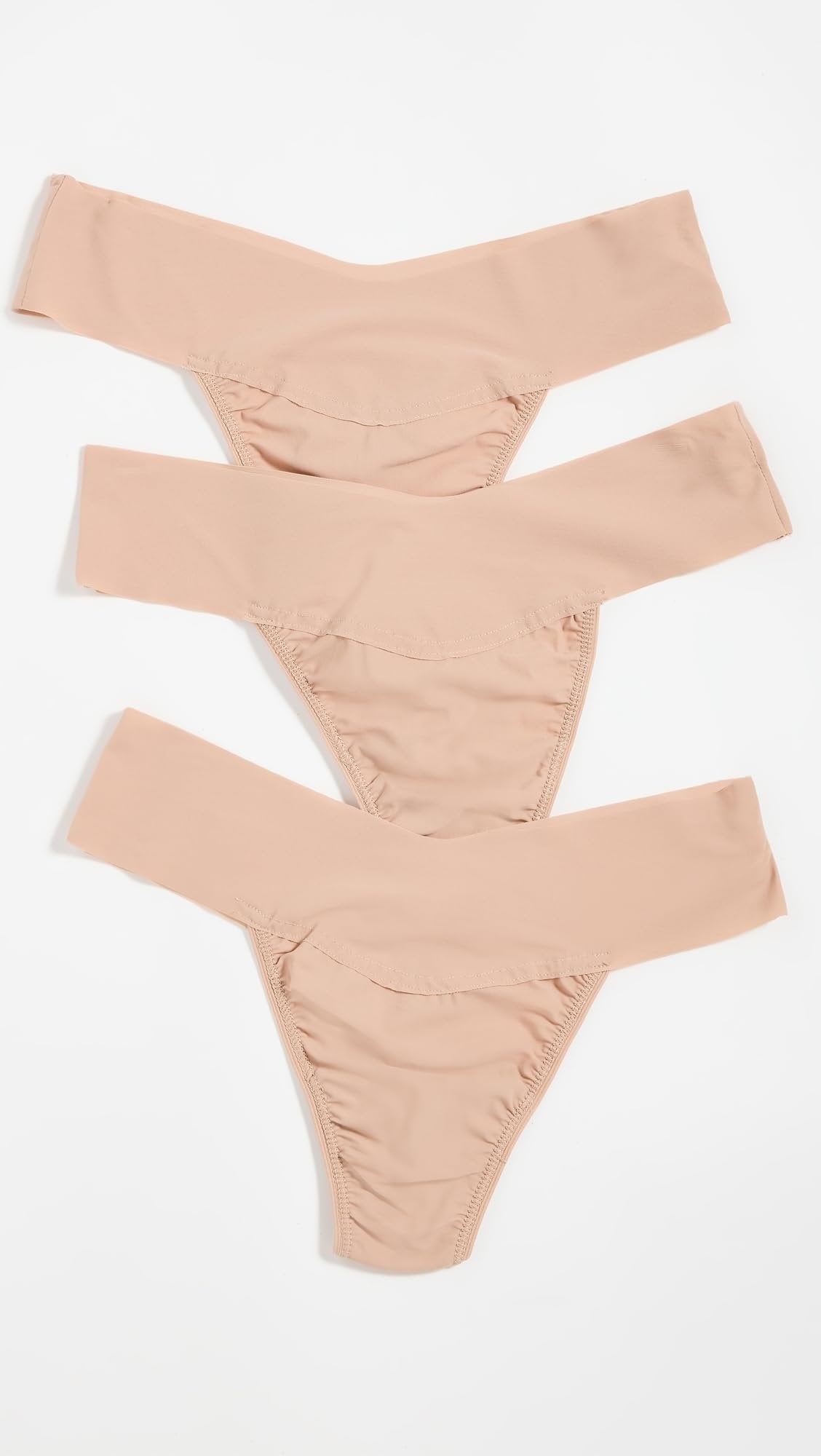 hanky panky - BreatheSoft Natural Rise Thongs for Women | Comfortable Everyday Lingerie Panties | Sizes (XS-XL) | 3 pack