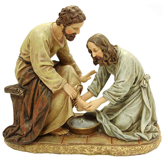 Joseph's Studio by Roman, 6.5" H The Washing of The Feet Figurine