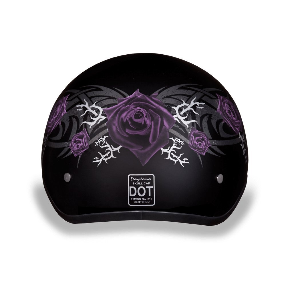 Daytona Helmets Half Skull Cap Motorcycle Helmet – DOT Approved [Graphics]…