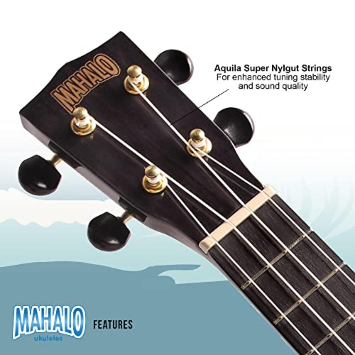 Mahalo 2516-BU Hano Concert Ukulele