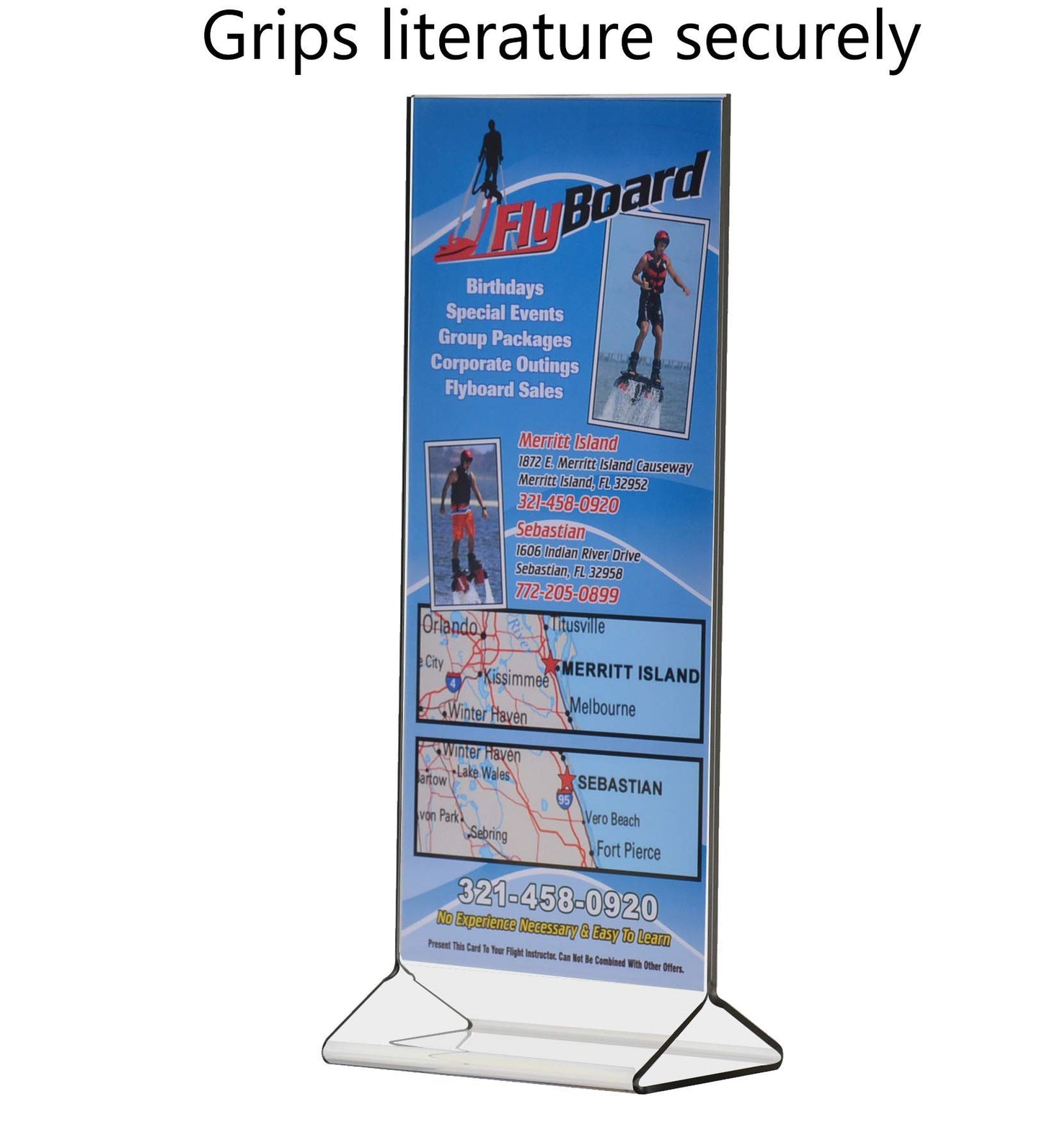 Counter Sign Holder Table Ad Frame Top Load Menu Promo POP Display Signage Stand Clear Acrylic