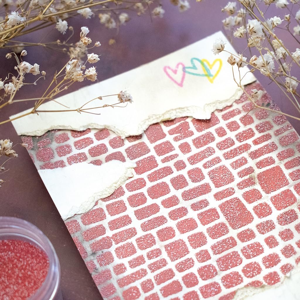 Hero Arts SA195 Stencil 6x6, Cobblestone