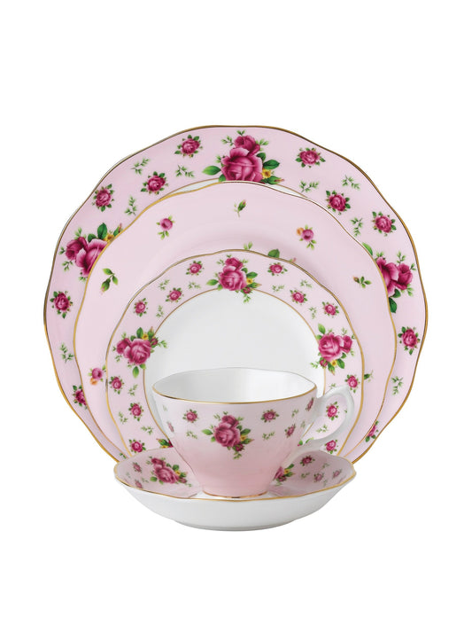 Royal Albert New Country Roses Pink - Vintage 5-piece Place Setting