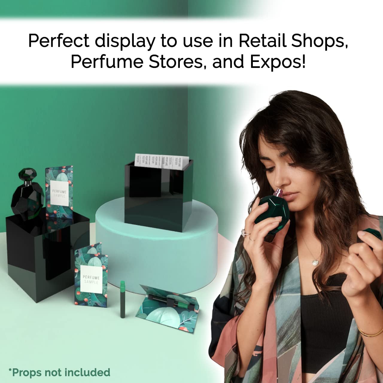 Marketing Holders Display Box Toys Trinkets Collectible Case Items Safety Square 5 Sided Showcase Art Easel Pedestal Display