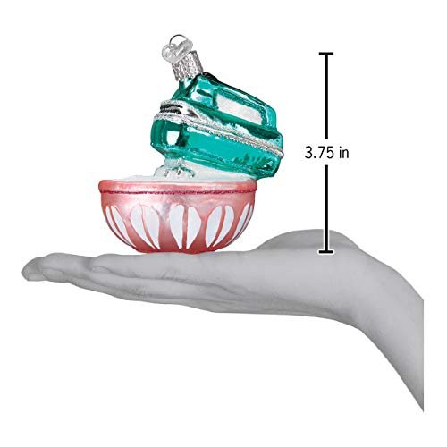 Old World Christmas Glass Blown Ornament Hand Mixer (32294)