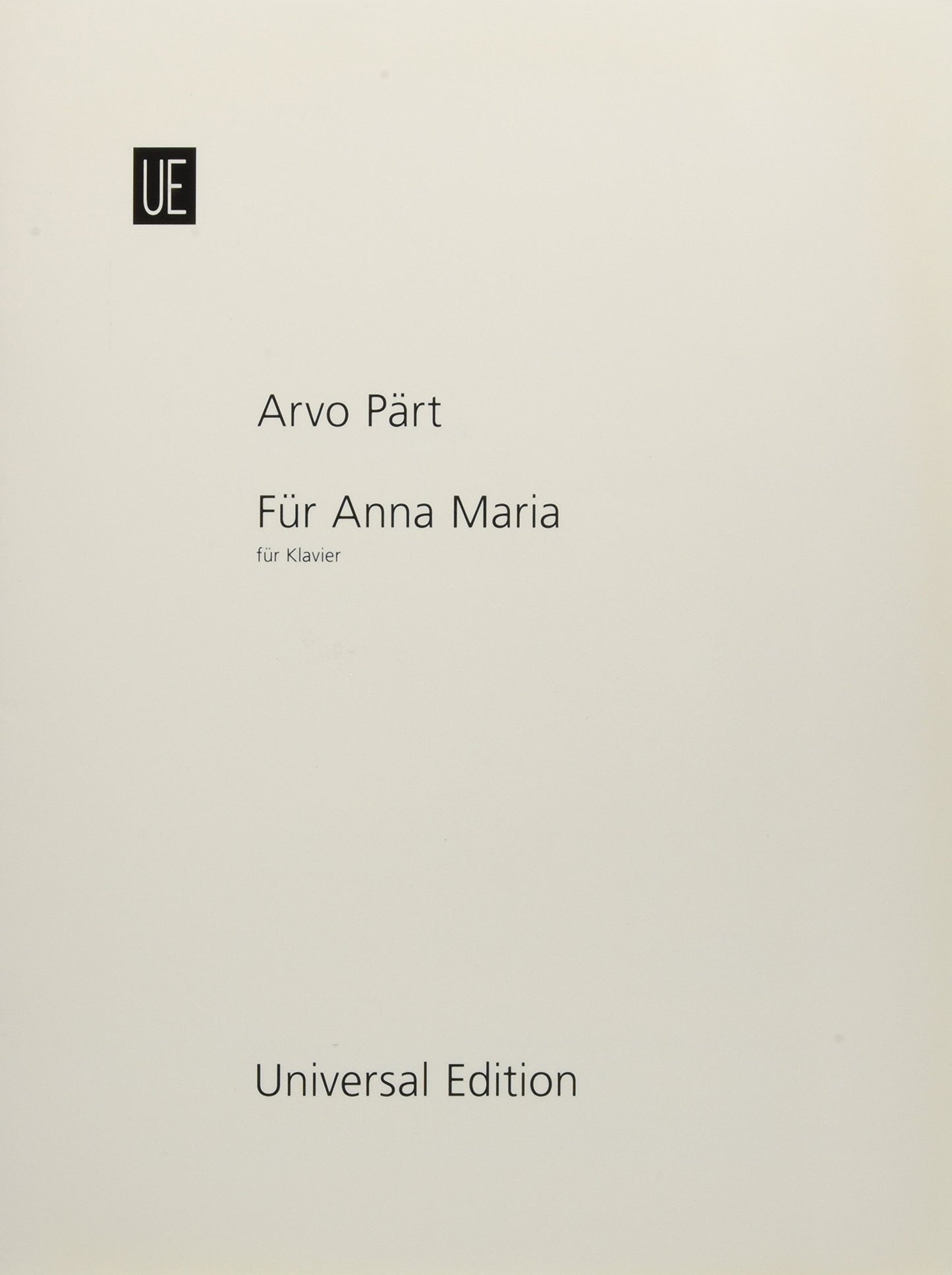 Fur Anna Maria (English and German Edition)