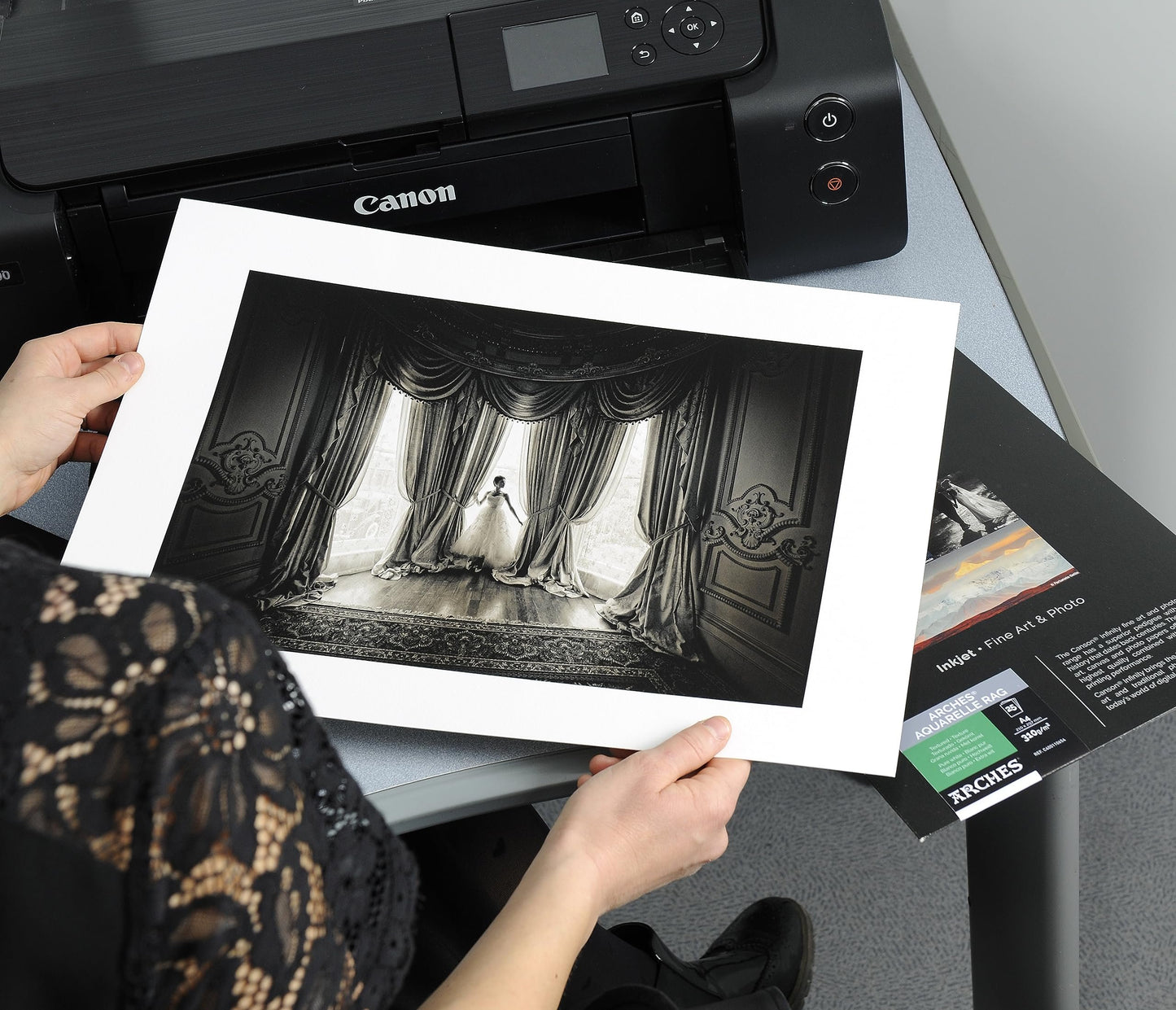 Canson Infinity Photo Lustre Premium Photographic Paper for Black and White, and Color Reproductions, 310 Grams, 8.5 x 11 Inch, 25 Sheets