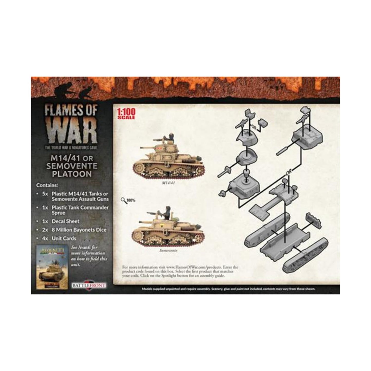 Flames of War: Mid War: Italian: M14/41 or Semovente Platoon