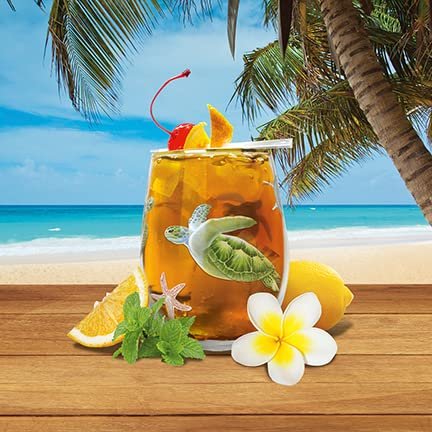 Island Heritage Hawaiian Coastal Glassware Stemless Wine Glass