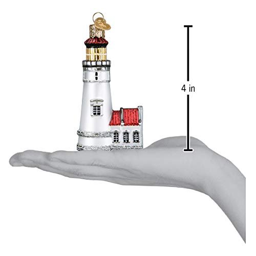 Old World Christmas Heceta Head Lighthouse Blown Glass 2020 Unique Christmas Ornaments for Christmas Tree Decorations