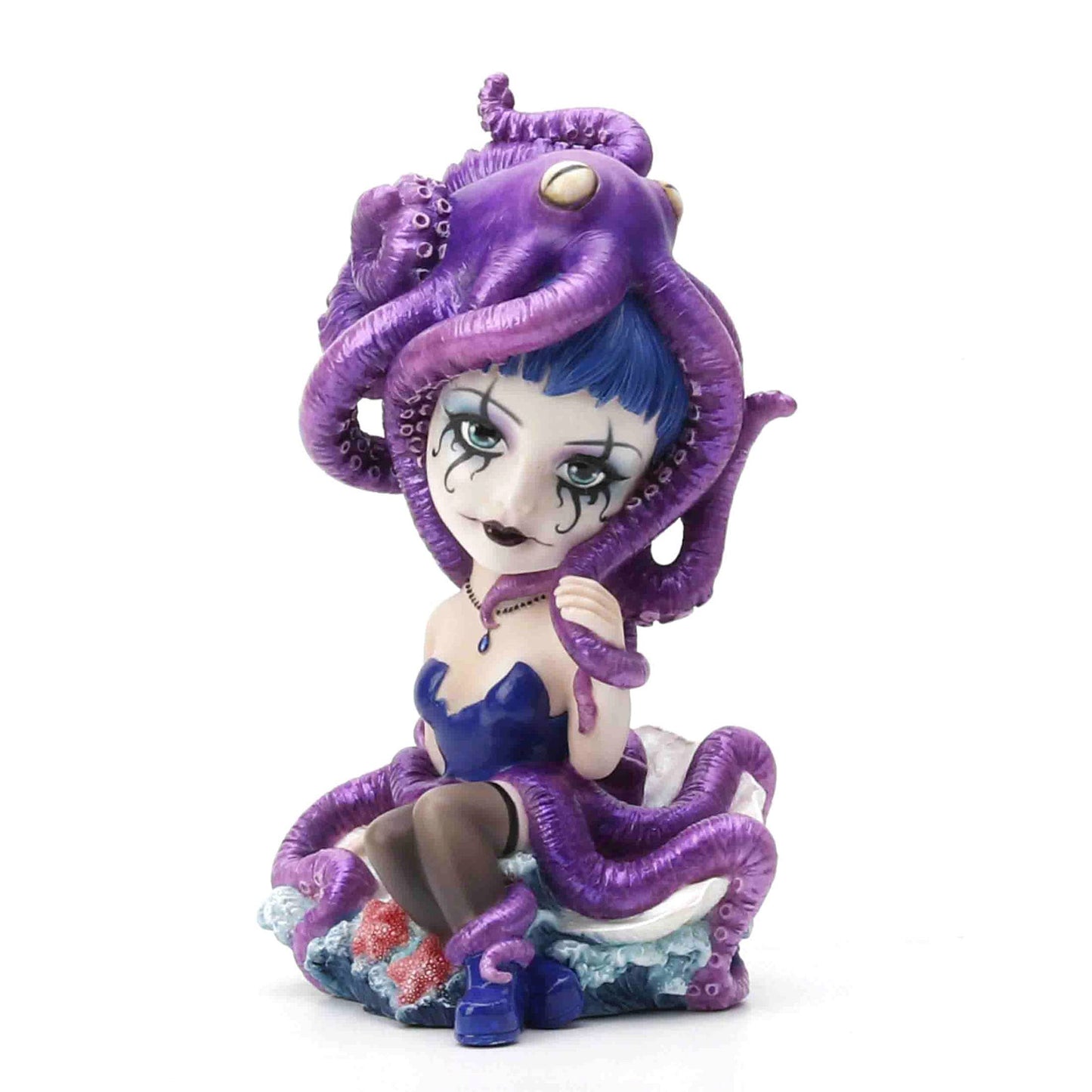 Veronese Design 5 3/8" Gothic Blue Blood Aristocrat Hand Painted Resin Figurine
