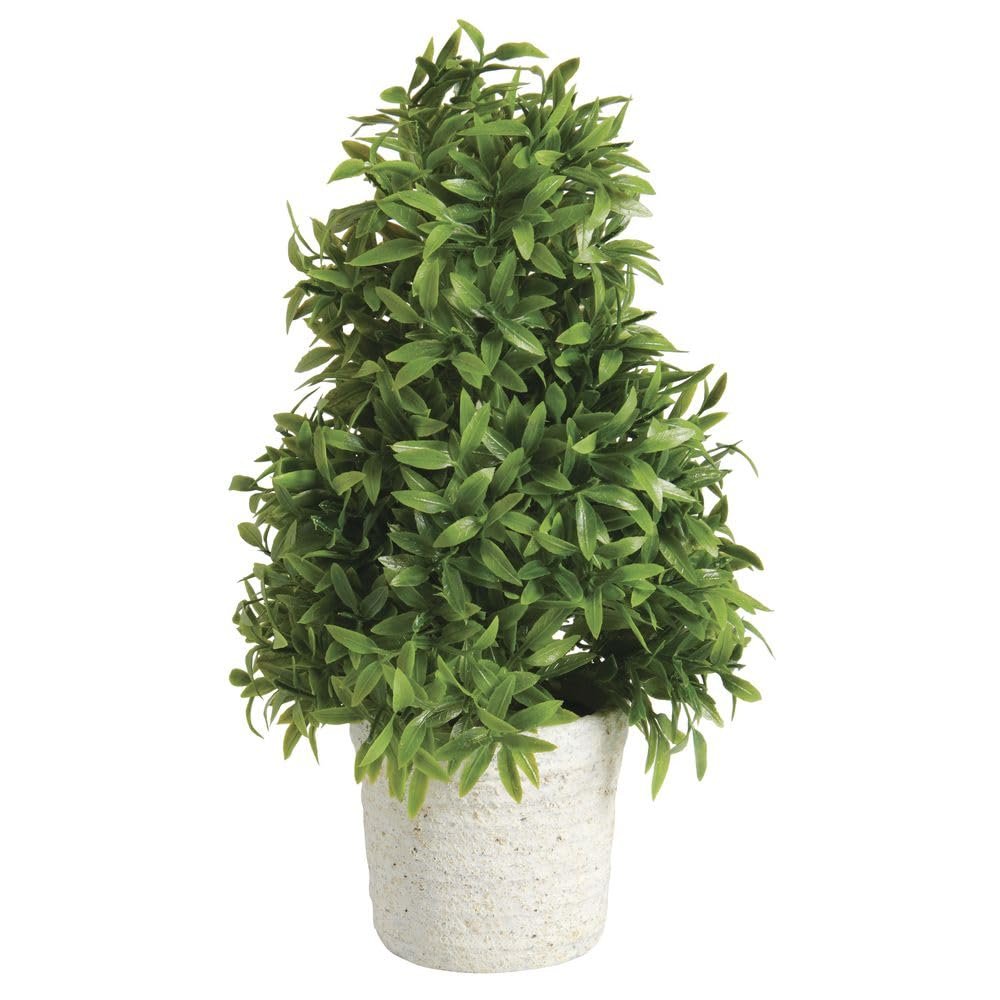 Park Hill Collection Garden Floral Mountain Savory Cone Topiary, Medium