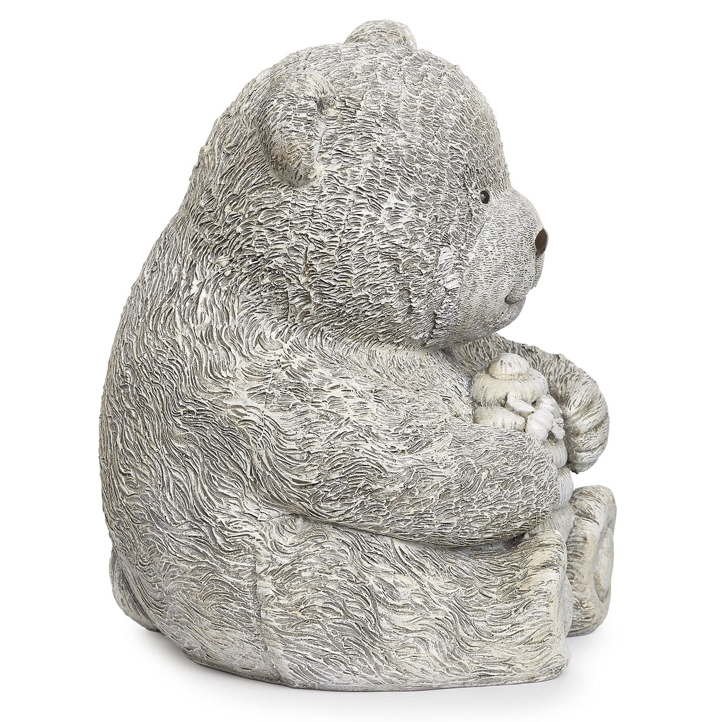 Roman Garden - Bear with Honey Statue, 7.75" H, Pudgy Pals Collection, Resin and Dolomite, Decorative, Garden Gift, Home Outdoor Decor, Durable, Long Lasting