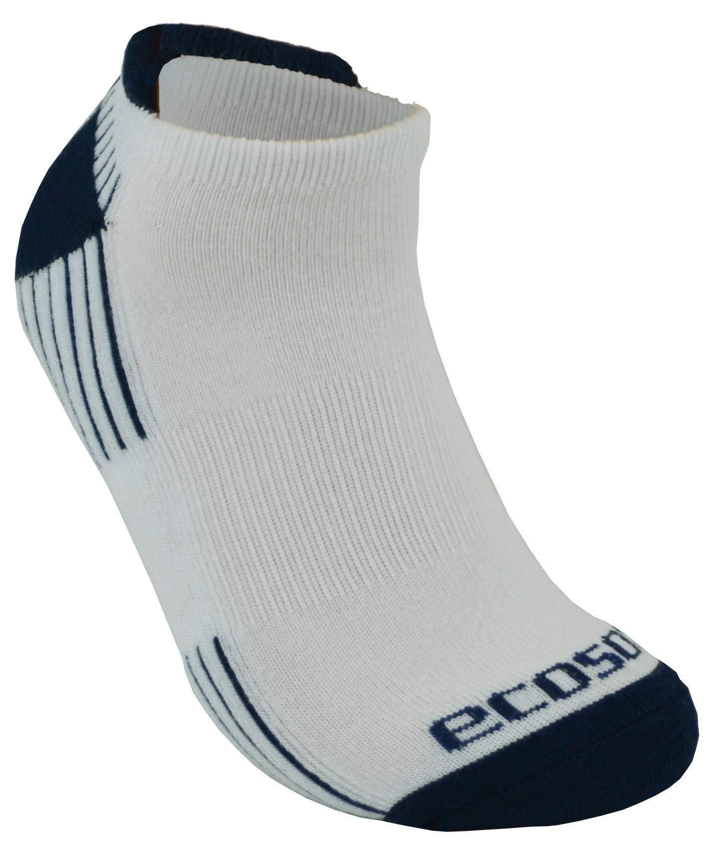 Ecosox Bamboo Viscose Active Sport Tab Socks 5 pairs Large, Sock Size 10-13