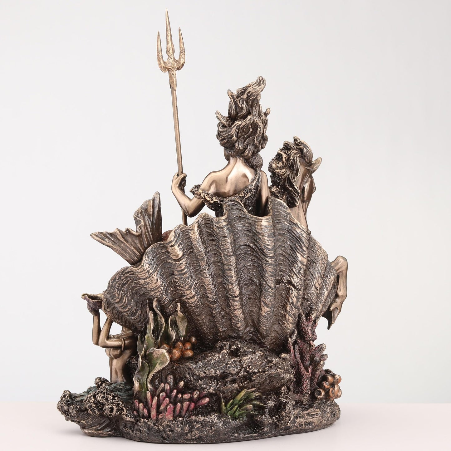 Veronese Design 9 5/8 Inch Amphitrite The Greek Goddess of The Sea Cold Cast Resin Bronze Finish Sculpture