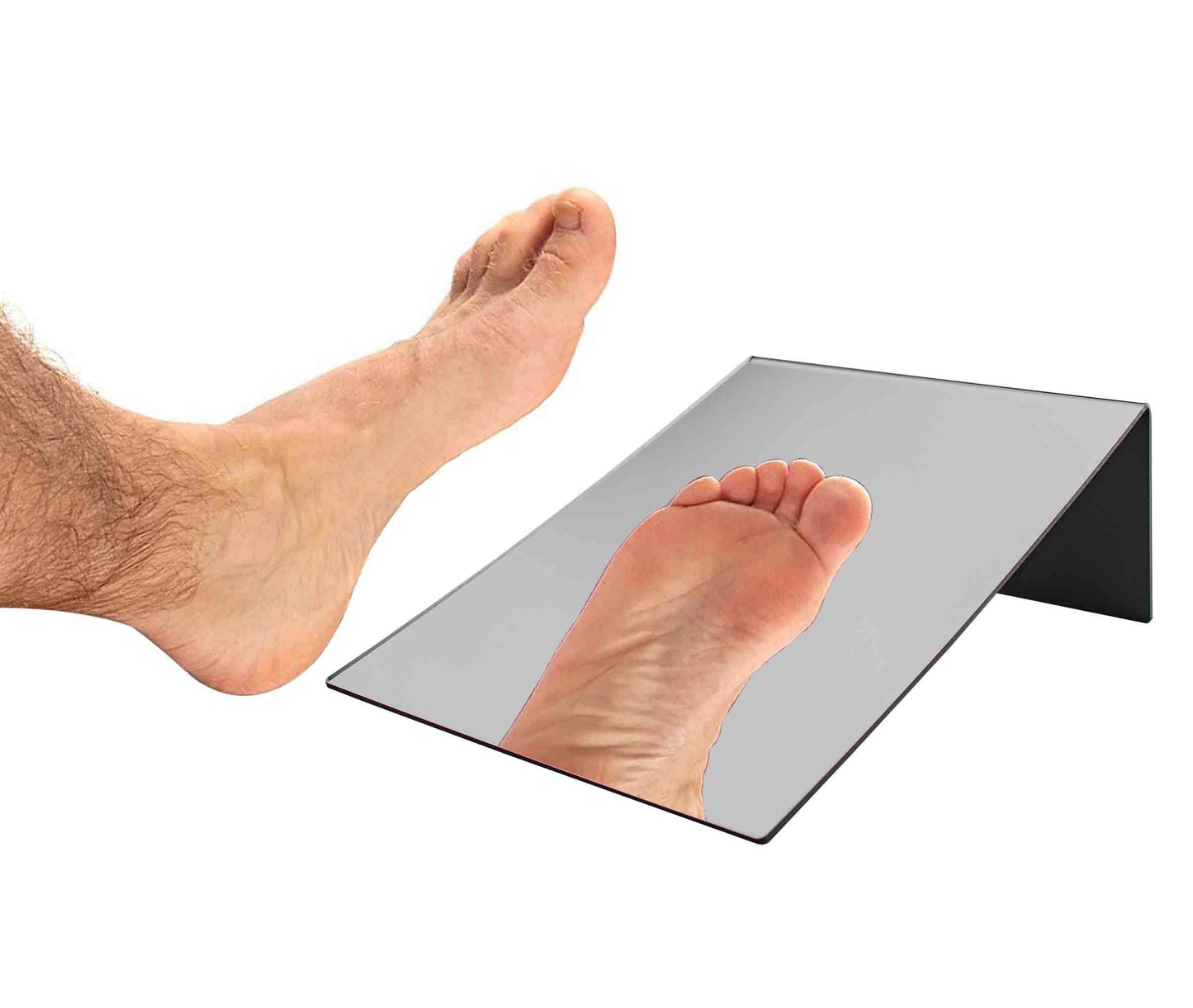 Marketing Holders Freestanding Acrylic Mirror 10" x 8" Slant Back Reflective Portable Lucite Stand for Retail Jewelry Piercing Counters Makeup Vanities and Hair Salons