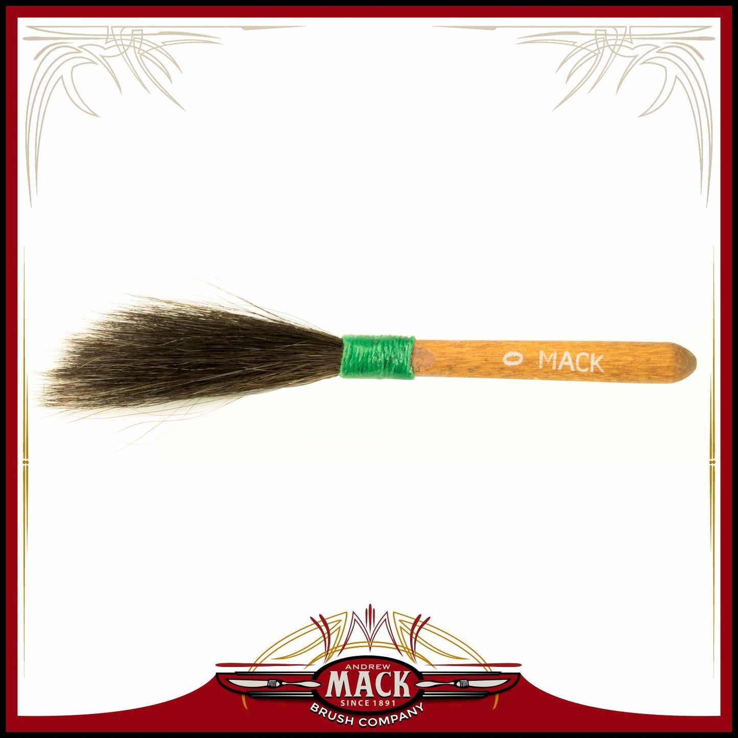 Andrew Mack Sword Striper Pinstriping Brush Series 20 Size 0 Head Width 1/4"