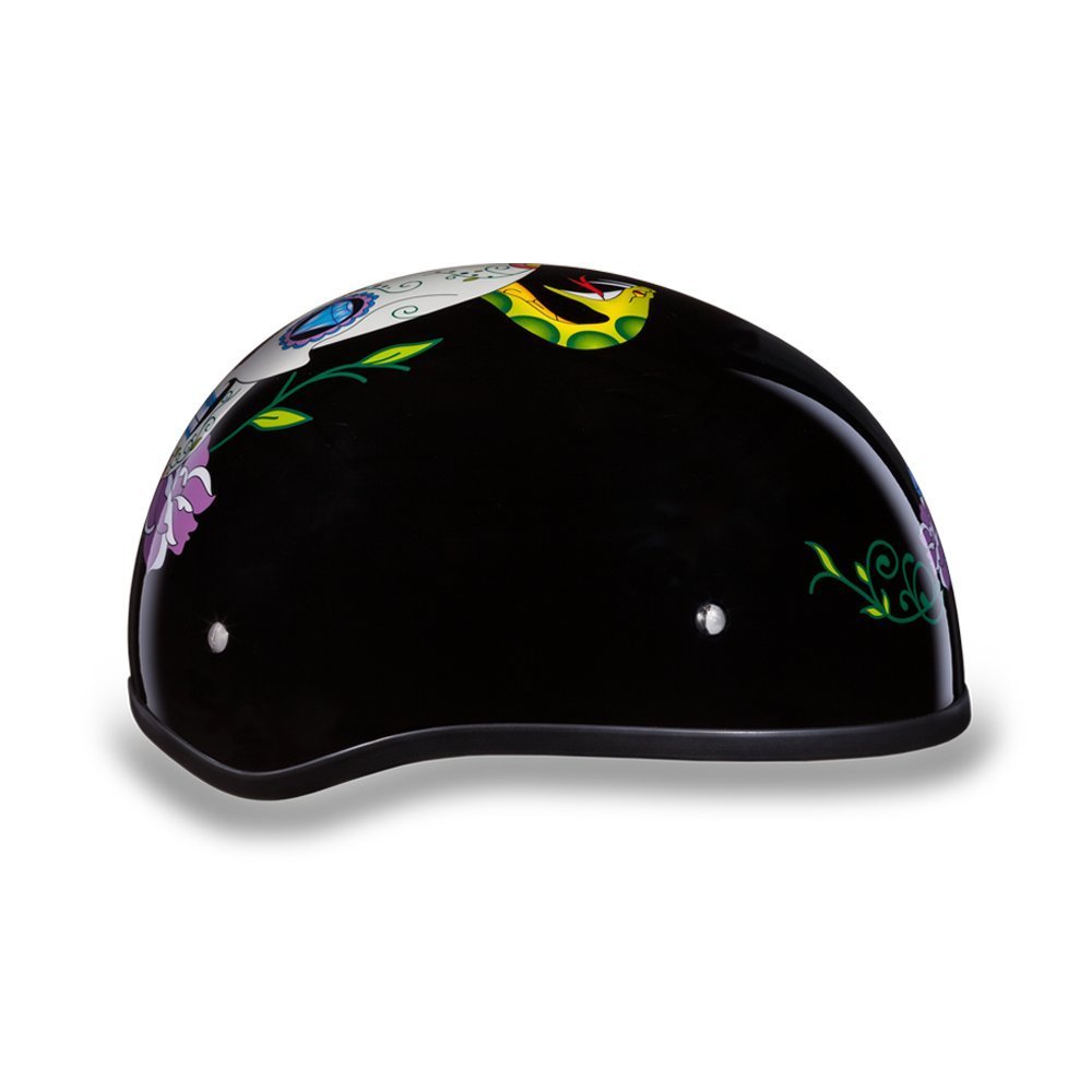 Daytona Helmets Half Skull Cap Motorcycle Helmet – DOT Approved [Graphics]…