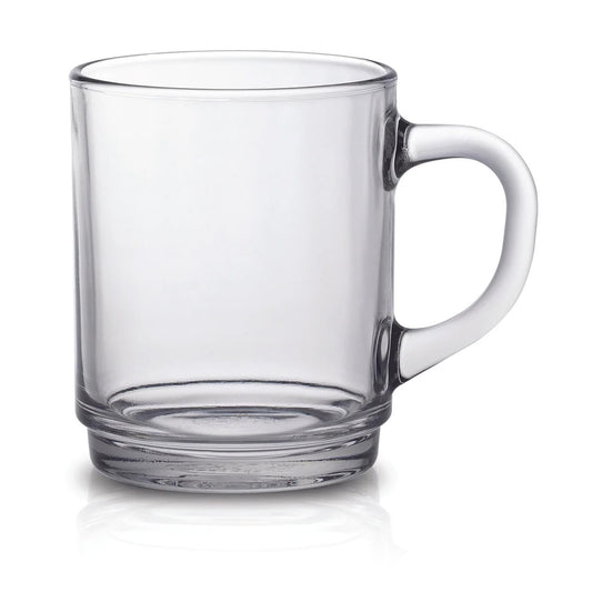 Duralex 4020ar06 Versailles Mugs Set of 6 Clear Glass 7 cm