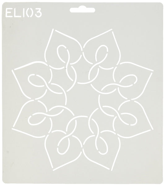 Quilt Stencil Battenberg Hearts