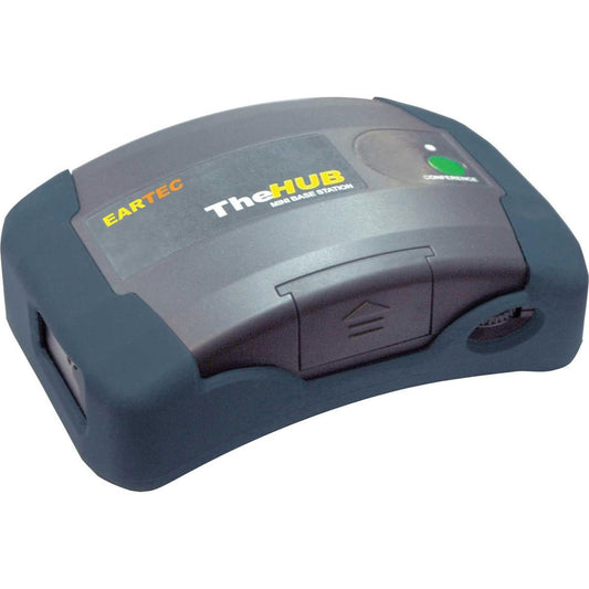 Eartec HUB Full Duplex Transceiver Base Station for UltraLITE Wireless System - Battery Operated 2 Way Radio License-Free, Up To 400m Operating Range