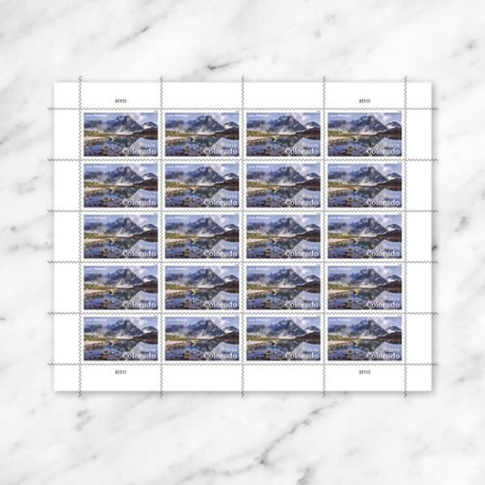 Colorado Statehood 2026 (Sheet of 20) Commemorative First-Class Mail Forever Postage Stamps