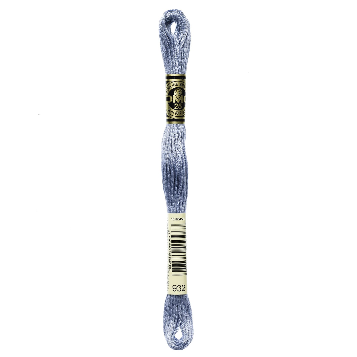 Bulk Buy: DMC Thread Six Strand Embroidery Cotton 8.7 Yards Light Antique Blue 117-932 (12-Pack)