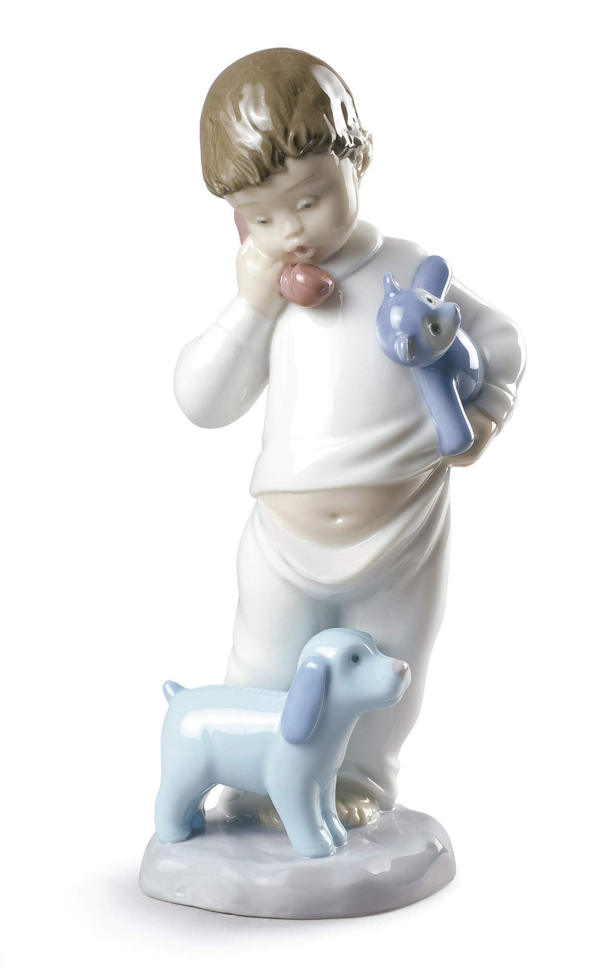 NAO Someone is Calling You. Porcelain Boy Figure.